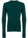 Drumohr Long-sleeve Fitted Sweater - Green
