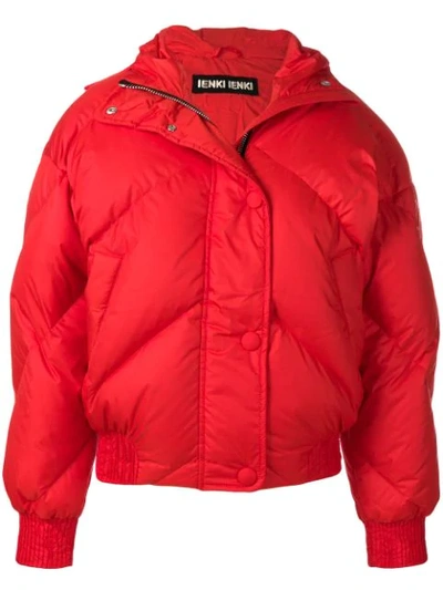 Ienki Ienki Loose Fitted Jacket In Red