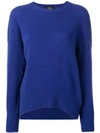 Maison Flaneur Loose Fitted Sweater In Blue