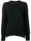 Maison Flaneur Loose Fitted Sweater In Black