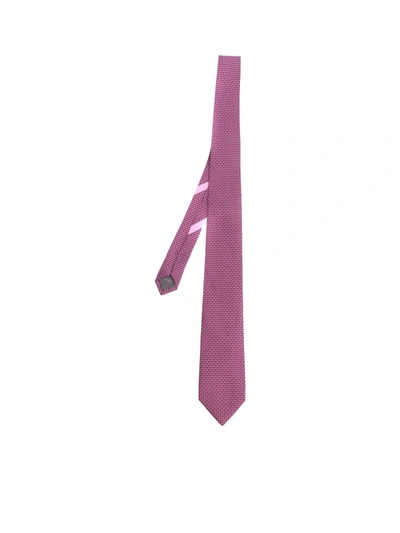Ferragamo Designer Stylized Tie In Purple