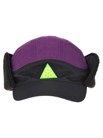 Nike Ltd U Nsw Tailwind Cap Acg Sherpa In Black/purple | ModeSens