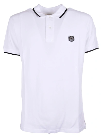 Kenzo Tiger Polo Shirt In Blanc