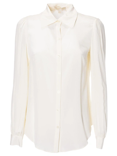 Michael Kors Classic Collar Shirt In Bone