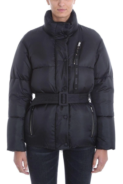Bacon Clothing Cropped Puffer Jacket In Black