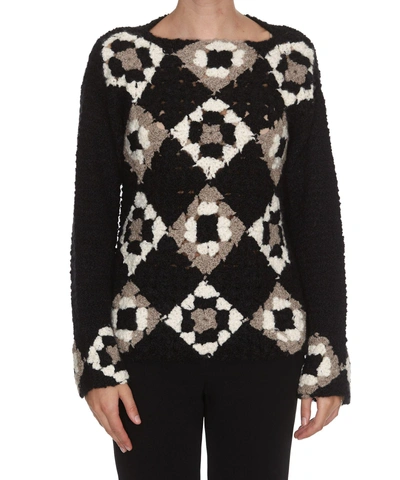 Saverio Palatella Boat Neck Sweater In Multicolor