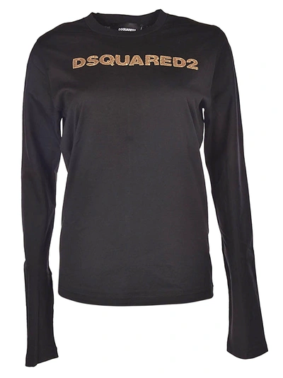 Dsquared2 Logo Print Sweatshirt In Black