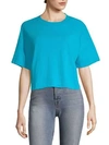 Cotton Citizen Tokyo Crop Tee In Aqua