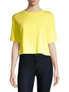 Cotton Citizen Tokyo Crop Tee In Lemon