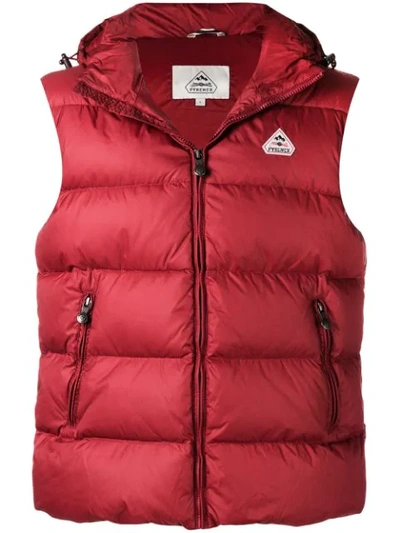 Pyrenex Spoutnic Padded Gilet In Red
