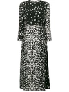 Rixo London Spot Print Dress - Black
