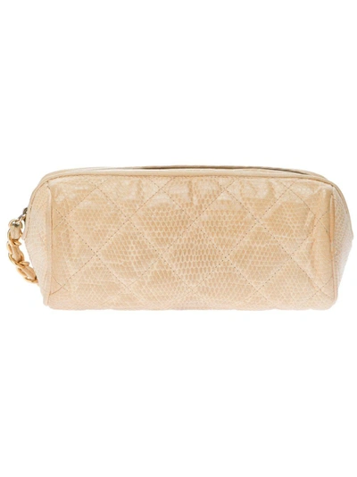 Pre-owned Chanel 1980's Quilted Make Up Bag