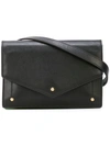 Sara Battaglia Foldover Belt Bag In Black
