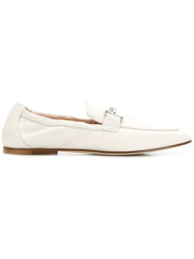 Tod's Loafers In Leather In White