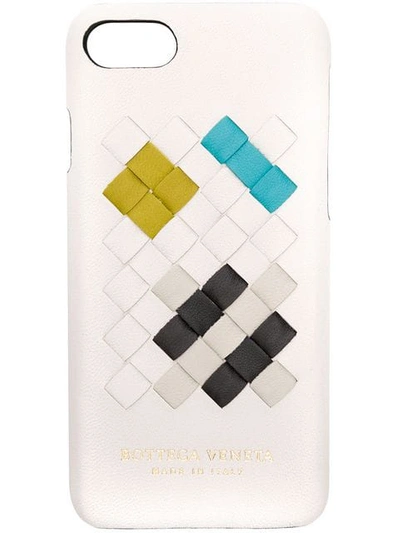 Bottega Veneta Intrecciato Iphone 7 Case In Nude & Neutrals