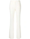 Alexander Mcqueen Classic Flared Trousers In White