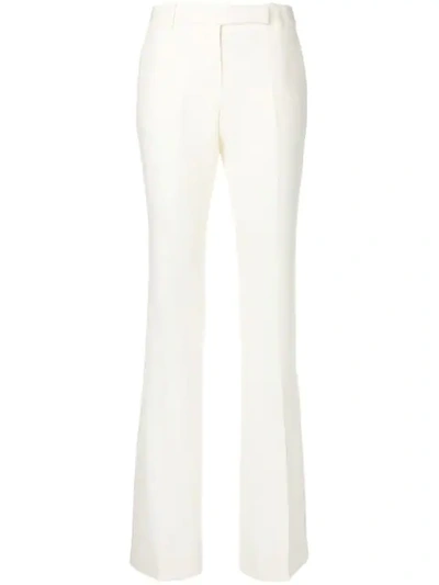 Alexander Mcqueen Classic Flared Trousers In White