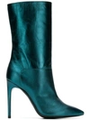 Pollini Pointed Toe Boots - Blue