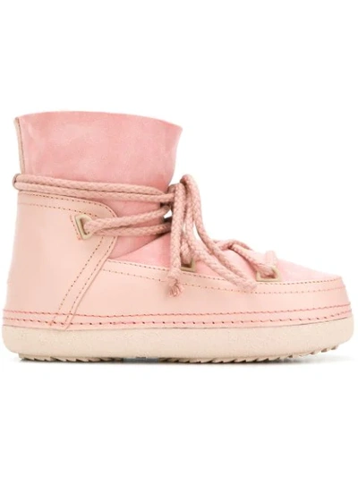 Inuiki Winter Ankle Boots In Pink