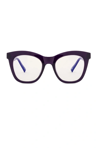The Book Club Harlot's Bed Glasses In Deep Purple