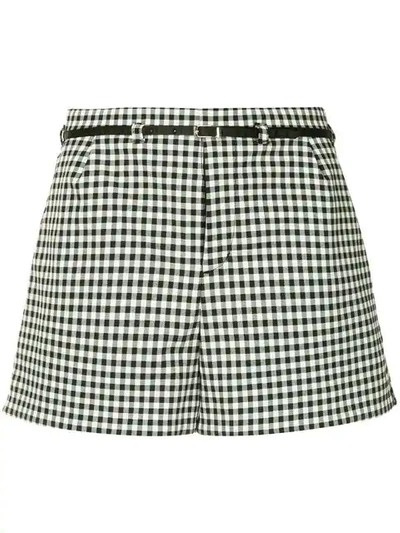 Guild Prime Gingham Belted Shorts In Multicolour