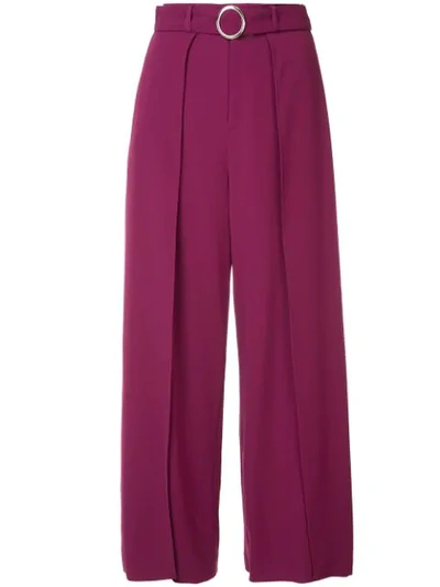 Guild Prime Belted Wide Leg Trousers - Red