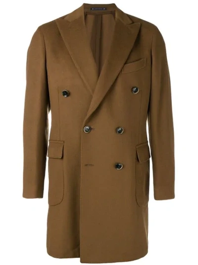 Bagnoli Sartoria Napoli Double Breasted Coat - Brown