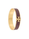 Tory Burch Enameled Raised Logo Bracelet - Red