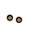Tory Burch Round Logo Earrings - Metallic