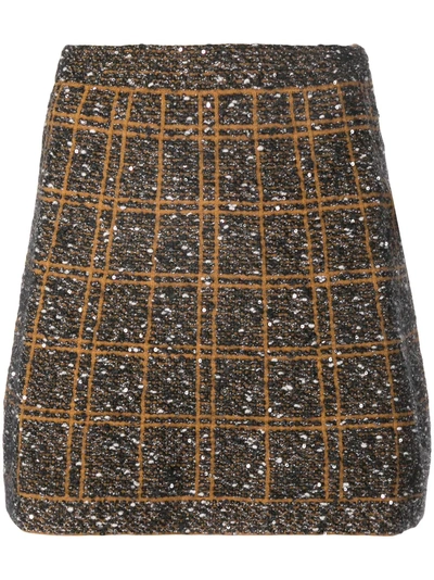 D-exterior D.exterior Sequin Embellished Skirt - Black