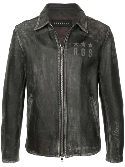 Roarguns Leather Jacket - Grey