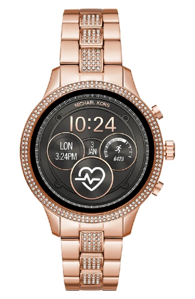 Michael Kors Runway Touchscreen Smartwatch, 41mm In Rose Gold