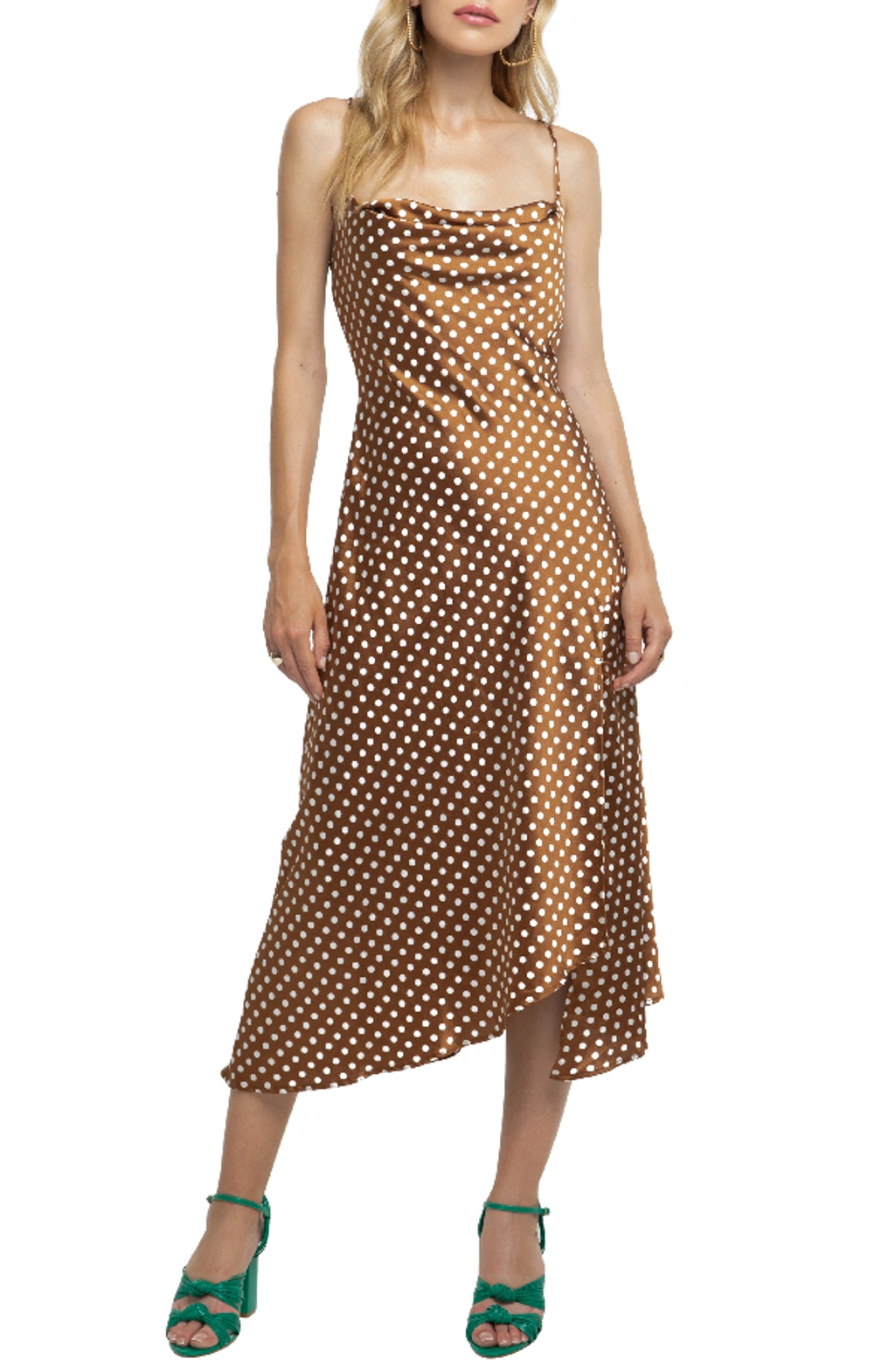 knee length dresses for ladies Astr The Label Gaia Dress in Red main image 1