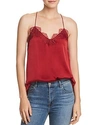 Cami Nyc Silk Racerback Camisole In Ruby
