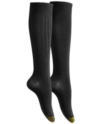 Gold Toe Women's 2-pk. Ultra Soft Knee High Socks In Black