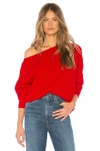 Callahan Freja Sweater In Red. In Spicy Red