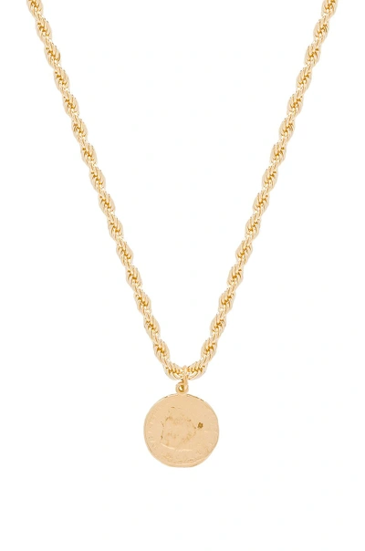 Child Of Wild The Corda Necklace In Metallic Gold