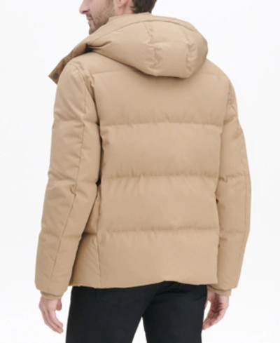 Cole Haan Men's Kenny Puffer Parka Jacket In Khaki