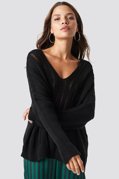 Trendyol Yaka Sweater - Black