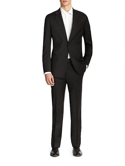 Giorgio Armani Basic Gio Two-button Suit In Grey