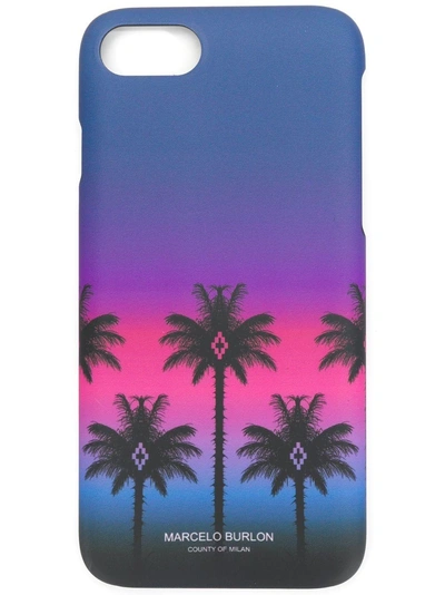 Marcelo Burlon County Of Milan Palms Iphone 7 Case - Multicolour In Multicolour