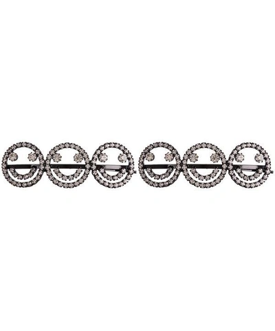 Ashley Williams All Smiles Hair Pins In Silver