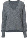 Tibi Alpaca-blend Sweater In Grey