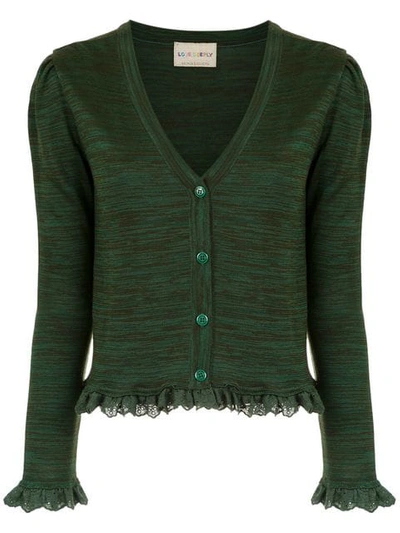 Andrea Bogosian Knitted Cardigan In Green