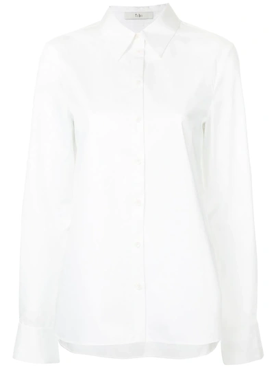 Tibi Tech Poplin Tailored Shirt - White