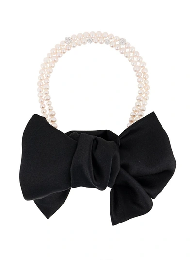 Magda Butrym Tied Bow Choker - Unavailable In Black