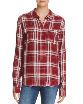 paige mya plaid shirt