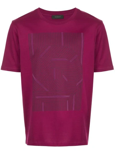 D'urban Stripe Short-sleeve T-shirt In Pink