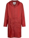 Yoshiokubo Oversized Buttoned Coat In Red