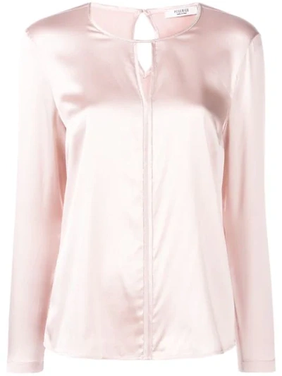 Peserico Bead Trim Blouse - Pink